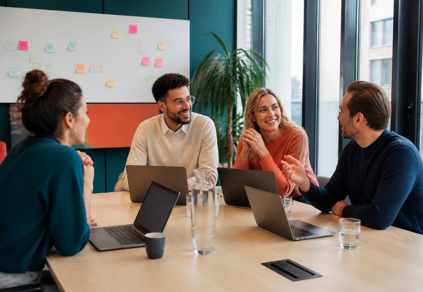 Het VernaOS team werkt samen aan het platform